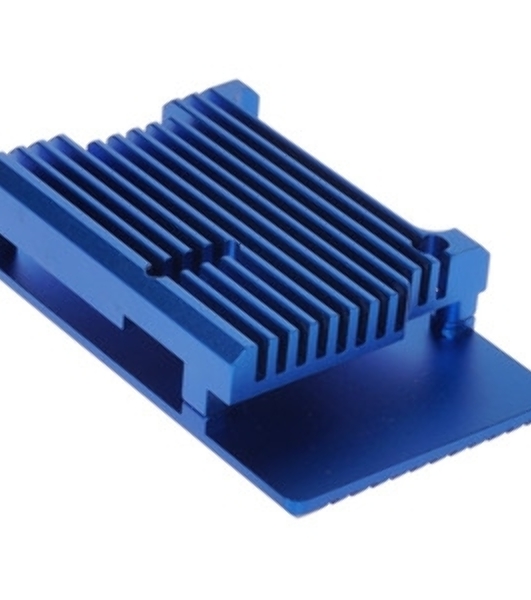Корпус Qumo Aluminum case without fan, Raspberry Pi 4, blue(RS003)