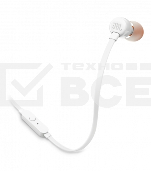 Наушники JBL Tune 110, 3.5 мм, внутриканальные, белый