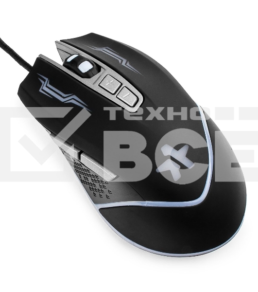 Мышь проводная Гарнизон GM-730G черный, 3200 dpi, USB, кнопки - 7