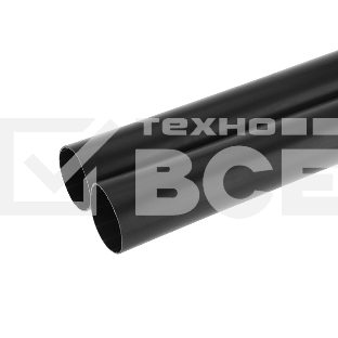 Термоусаживаемая трубка клеевая Rexant 33,0/5,5 мм, (6:1) черная, упаковка 2 шт. по 1 м