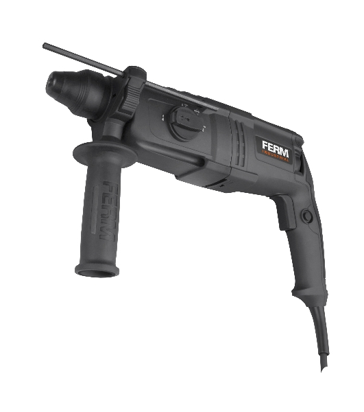 Перфоратор FERM SDS-plus HDM1038P мощность - 800 W/сила удара - 2,7 Дж/число ударов в мин - 0-5500/бетон/cталь/дерево-26/13/30