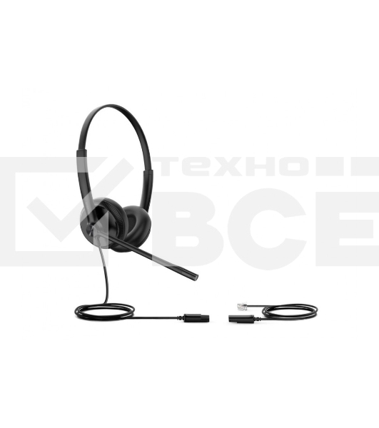 Гарнитура YEALINK YHS34 Dual Дуо, Проводная, HD звук, QD, RJ9, шт