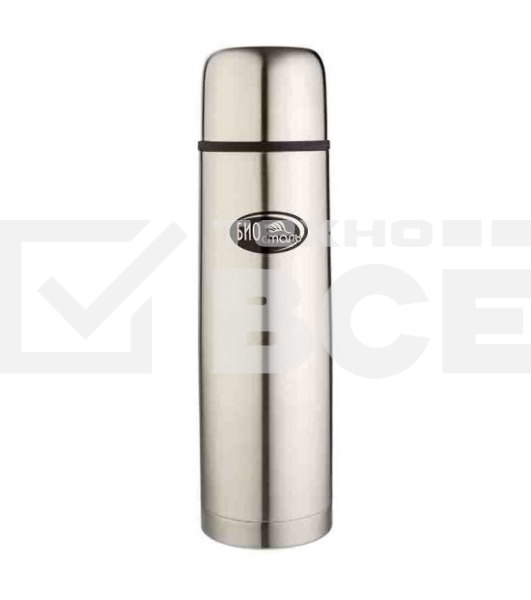 Термос Biostal (0,75 литра), 2 пробки, стальной