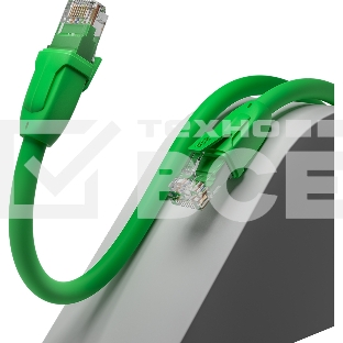 Патч-корд GCR прямой 1.5m UTP кат.6, зеленый, 24 AWG, ethernet high speed, RJ45, T568B, GCR-52386