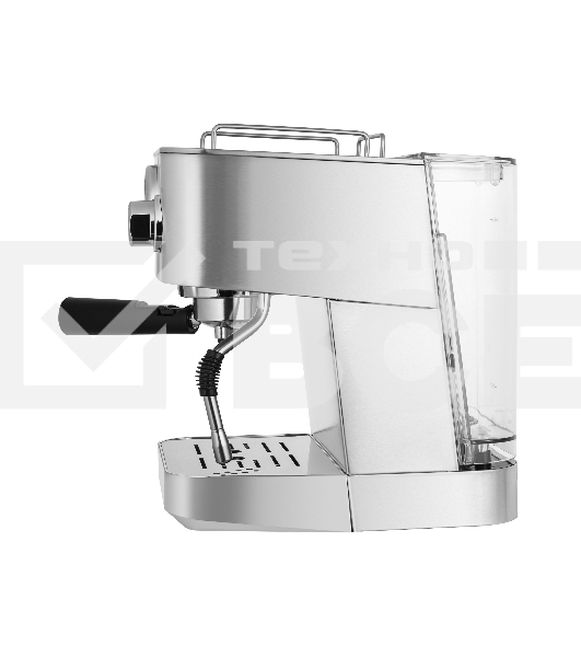 Кофеварка рожковая Maunfeld MF-721S PRO нержавеющая сталь, исп. кофе - молотый/чалды, 1.5 л, 1140 Вт, 15 Бар.