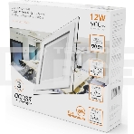 Светильник Glass кв 12W 900lm 3000K 220-240V IP20 монт Ø118х118 160*160*30 с дек стек LED, фото4