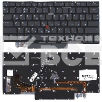Клавиатура для ноутбука Lenovo ThinkPad X1 Yoga Gen 7 черная с подсветкой, фото3