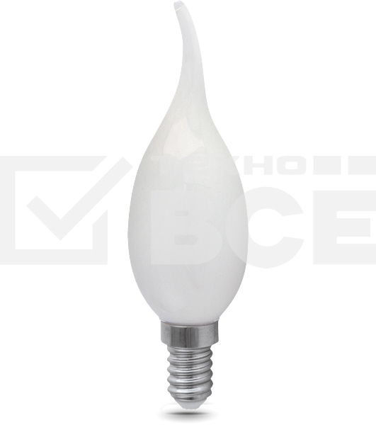 Лампа филам. Gauss Filament 5Вт цок.:E14 свеча 220B св.свеч.бел.нейт. (упак.:10шт) (104201205)