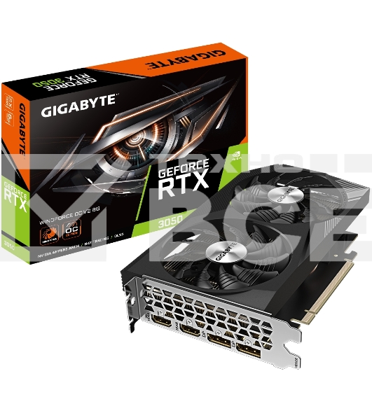 Видеокарта GIGABYTE GV-N3050WF2OCV2-8GD NVIDIA GeForce RTX3050 8Gb GDDR6 128bit 2xHDMI 2xDP