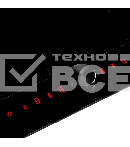 Варочная поверхность Kuppersberg ICI 628, индукция, High-Tech, inverter, 9 уровней мощности, бустер, Stop and Go, Flexi-zone, автоматическое отключение, таймер, авто программы, индикатор остаточного тепла, сенсорное/magnet pad управление, цвет черный