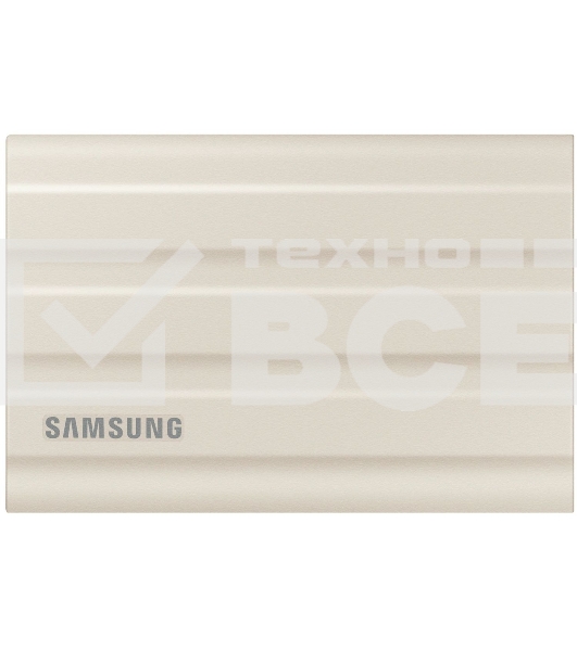 Внешние HDD и SSD/ Samsung External SSD T7 Shield, 1TB, Type C-to-C/A, USB 3.2 Gen2, R/W 1050/1000MB/s, IP65, 88x59x13mm, 98g, Beige (12 мес.)
