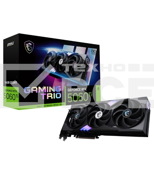 Видеокарта MSI PCIE16 RTX 5060TI 16Gb RTX 5060 Ti 16G GAMING TRIO OC