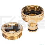 Адаптер латунный 1дюйм-3/4дюйм внутренняя резьба с переходником ЧЕТЫРЕ СЕЗОНА 62-0278, фото3