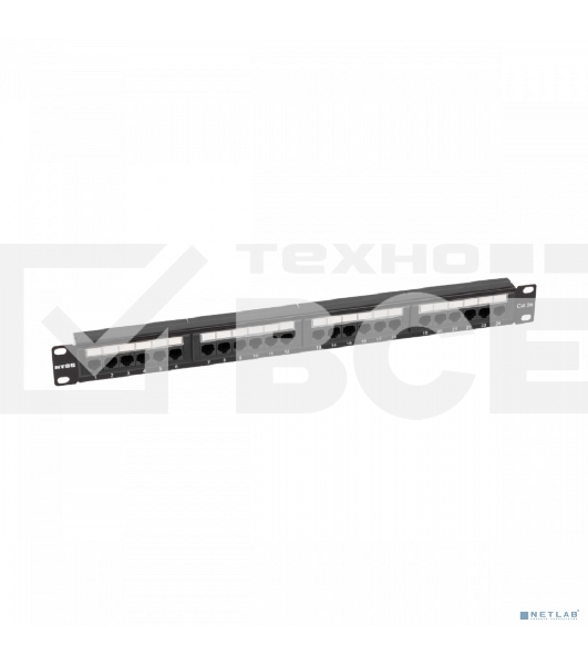 Патч-панель NTSS NTSS-PP-1U-24-UTP-RJ45-5E-D 19