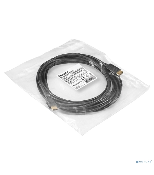Кабель DisplayPort-HDMI ExeGate EX-CC-DP-HDMI-10.0 (20M/19M, 10м, экран)