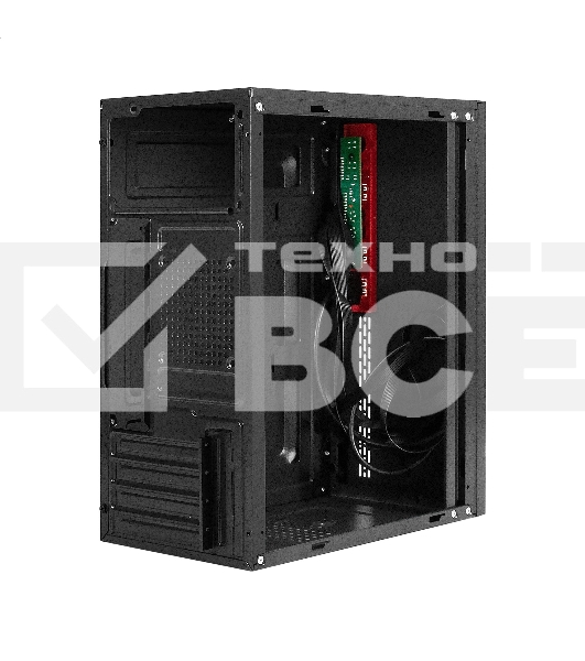 Компьютерный корпус Minitower ExeGate BAA-403U (mATX, без БП, 1хUSB/1хUSB 3.0, HD Audio, черный)
