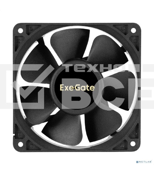 Вентилятор для корпуса ExeGate EX12038S3P-24 черный, 120 мм, 3000 об/мин, 46.1 дБ, 3 pin