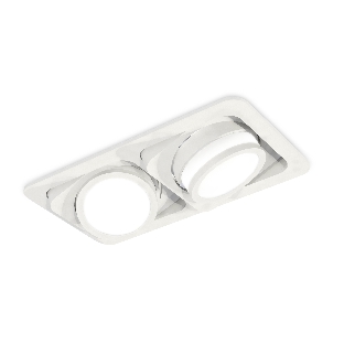 Комплект встраиваемого поворотного светильника Ambrella light XC7663081 SWH/FR белый песок/белый матовый MR16 GU5.3 (C7663, N7120)
