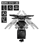 Кронштейн для двух мониторов 13'-32' настольный ExeGate EDM2-3210-12D (VESA 75x75, 100x100, макс.нагрузка 2х10 кг, наклон -45°/+45°, поворот -45°/+45°, регулировка по высоте, цвет черный), фото5