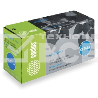 Картридж лазерный Cactus CS-CE261A голубой (11000 стр.) для принтеров HP Сolor LaserJet CP4025/CP4525/CM4540