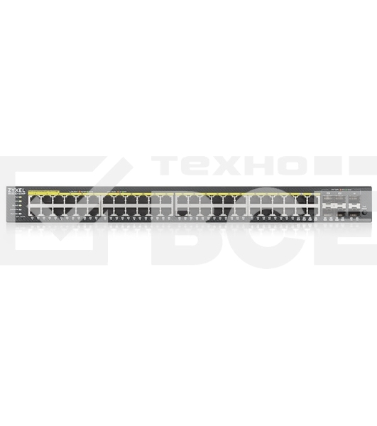 Гибридный L2 коммутатор PoE+ Zyxel NebulaFlex Pro GS2220-50HP, rack 19