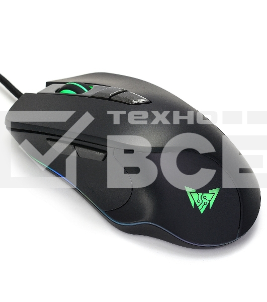 Мышь проводная Crown CMGM-903 черный, 7000 dpi, USB, кнопки - 7