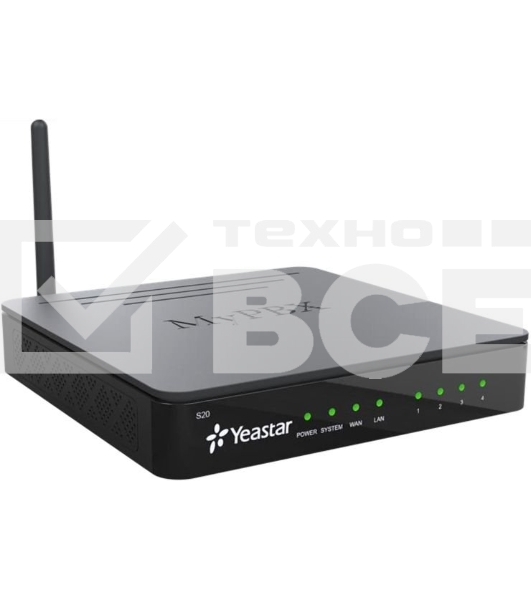 IP-АТС Yeastar S20, поддержка FXO, FXS, GSM, BRI, шт