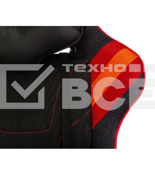 Кресло игровое Бюрократ VIKING 4 AERO RED две подушки черный/красный искусст.кожа/ткань
