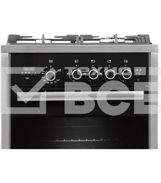 Плита газовая Gefest ПГ 6700-04 черный, конфорок 4 шт, духовка 52 л, 60 см x 85 см x 60 см