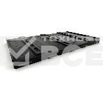 Полка стационарная усиленная Hyperline TSH3H-850-RAL9004 глубина 850 мм, с боковым креплением, нагрузка до 100 кг, для шкафов серии TTB, TTBR, 485х850мм (ШхГ), цвет черный (RAL 9004), фото 1