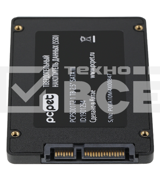 Накопитель SSD PC PET PCPS001T2, 1TB, SATA-III, 2.5