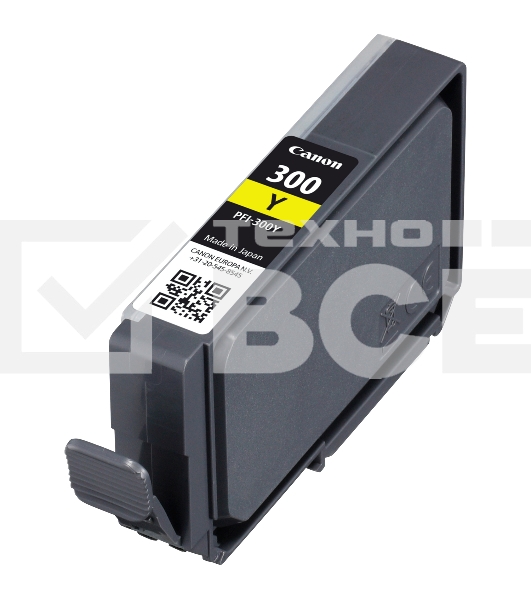 Картридж струйный Canon PFI-300 Y EUR/OCN желтый (530 стр.) для Canon imagePROGRAF PRO-300