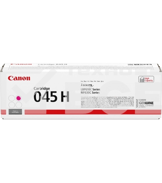 Картридж лазерный Canon 045M H пурпурный, 2200 стр., для i-SENSYS MF631/633/635, LBP611