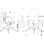 Кресло руководителя Бюрократ CH-808AXSN/TW-10 синий TW-10, фото6