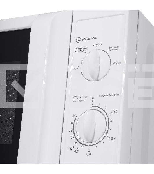 Микроволновая печь Maunfeld MFSMO.20.7WH белый, 20 л, 700 Вт, переключатели - поворотный механизм