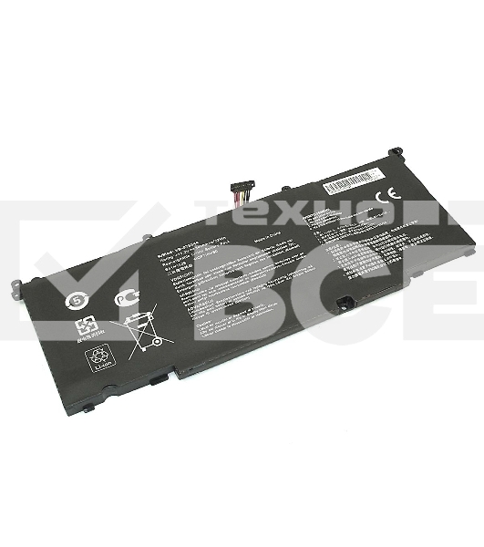 Аккумуляторная батарея для ноутбука Asus S5V (B41N1526-4S1P) 15.2V 3400mAh OEM черная