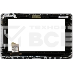 Сенсорное стекло (тачскрин) для Toshiba Folio 100, черное с рамкой, фото2
