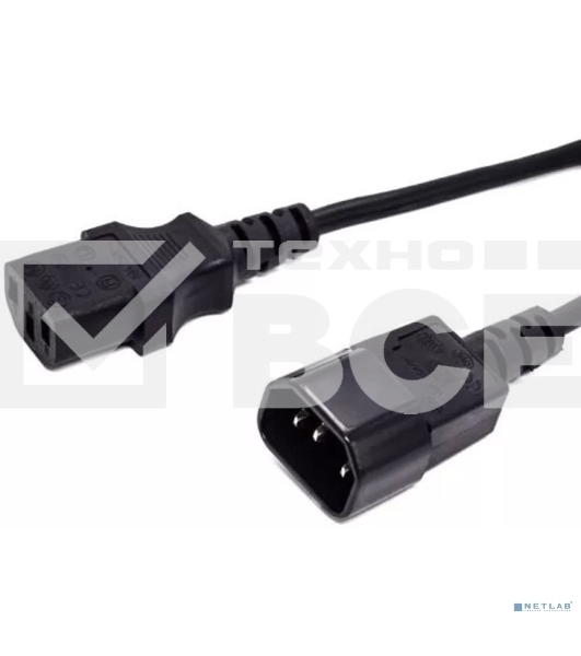 Кабель питания Filum FL-PC16-C13-C14-3M С13- C14, 3х1 мм?, 220В, 10A, черный, 3 м.[FL-PC16-C13-C14-3M]