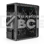 Компьютерный корпус Minitower ExeGate mEVO-7803-XP500 (mATX, БП XP500 с вент. 12см, 2*USB+1*USB3.0, HD аудио, черный, 2 вент. 12см с RGB подсветкой), фото4