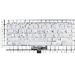 Клавиатура для ноутбука Asus ZenBook 14 UX434 серебристая с подсветкой, фото2