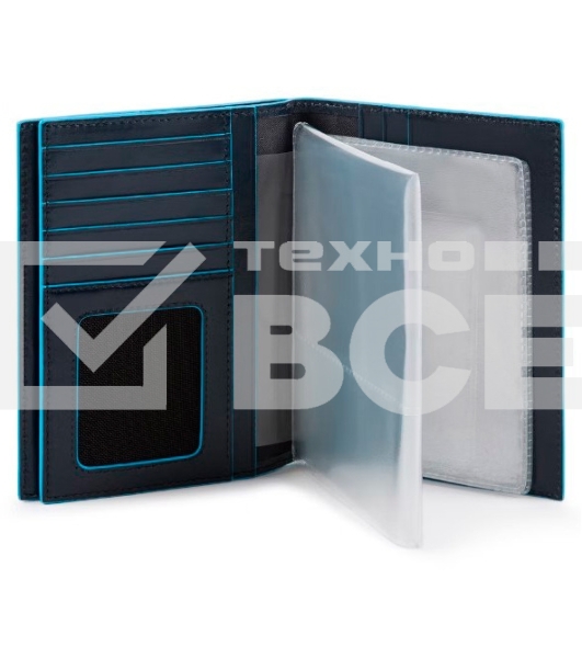 Обложка для документов Piquadro Blue Square PP5246B2R/BLU2 синий натур.кожа