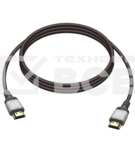 Кабель аудио-видео Digma HDMI (m)/HDMI (m) 2м. позолоч.конт. черный (D-HDMI-V2.0-2M)