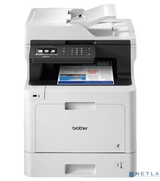 МФУ Brother DCP-L8410CDW, цветной светодиодный принтер/сканер/копир A4, сеть