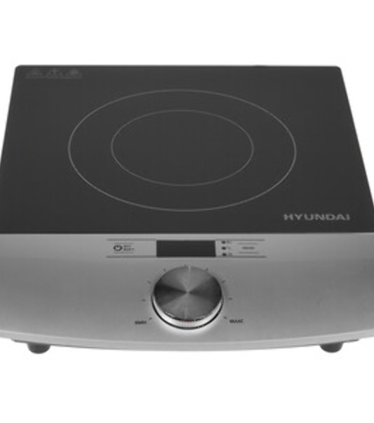 Плита настольная электрическая Hyundai HYC-0102 серебристый/черный стеклокерамика