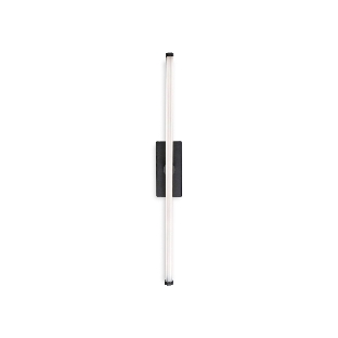 Настенный светодиодный светильник Ambrella light FL6112 BK черный 9W 3000K-6400K 410*40*80