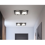 Светильник Ambrella light TN52424/2 BK/FR черный/белый матовый GX53 max 12W 210*105*45, фото3