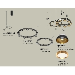 Светильник Ambrella light XR92091110/16 SBK/PYG/CL черный песок/золото желтое полированное/прозрачный GX53, фото 1