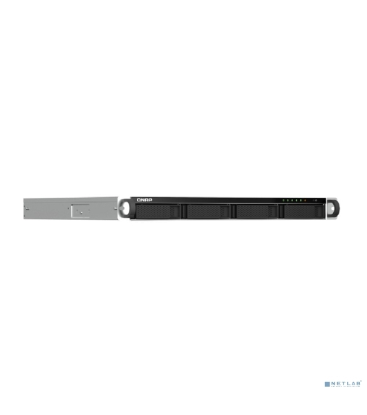 Сетевое хранилище SMB QNAP TS-464U-RP-8G NAS 4 HDD trays, rackmount 1U, 2 PSU. 4-core Intel Celeron N5105/N5095 2.0-2.9 GHz, 8 Gb RAM MAX, 2x2.5 Gigabit Ethernet, 4xUSB, 1xHDMI . PCIe Gen 3 x2, W/o rail kit RAIL-B02