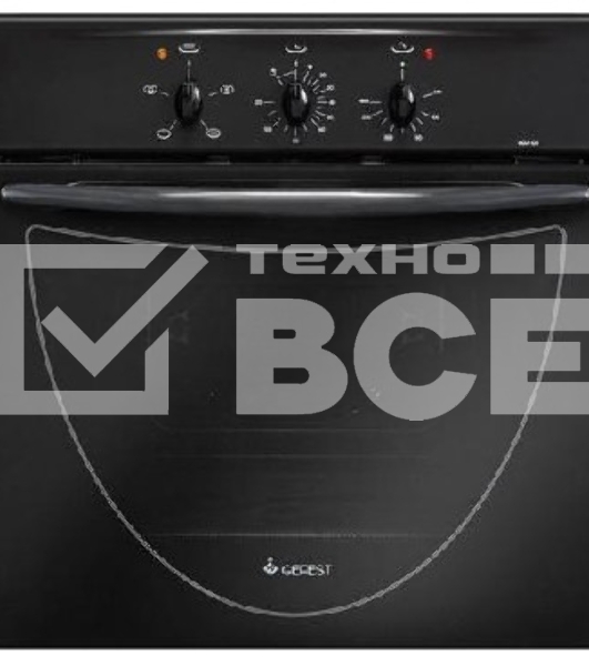 Духовой шкаф электрический Gefest 602-01 А (чёрный), встраиваемый