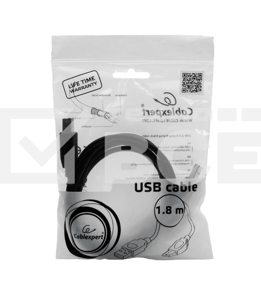Кабель Gembird CCP-USB2-AMBM-6 USB 2.0 кабель PRO для соед. 1.8м AM/BM позол. контакты, пакет